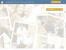 Tablet Screenshot of evergreenhousehealthcenter.com